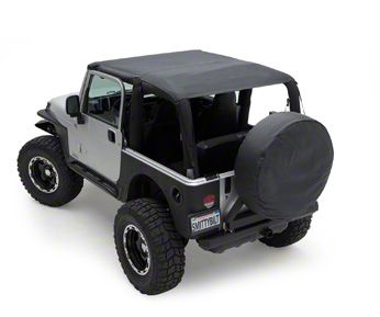 Smittybilt Jeep Wrangler Extended Brief Top - Black Denim 93615