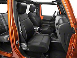 Smittybilt Neoprene Front and Rear Seat Covers; Black (07-18 Jeep Wrangler JK)