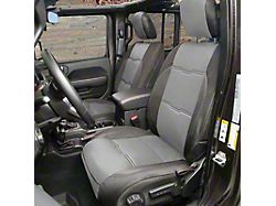 Smittybilt GEN2 Neoprene Front and Rear Seat Covers; Charcoal/Black (20-25 Jeep Gladiator JT)