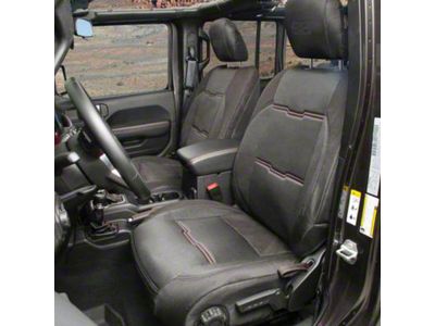 Smittybilt GEN2 Neoprene Front and Rear Seat Covers; Black/Black (20-25 Jeep Gladiator JT)