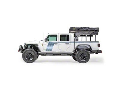 Smittybilt Wheel to Wheel Nerf Side Step Bars; Textured Black (20-25 Jeep Gladiator JT)