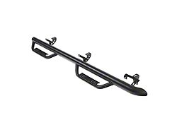 Smittybilt 3-Inch Round Nerf Side Step Bars; Textured Black (18-25 Jeep Wrangler JL 4-Door)