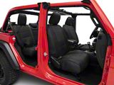 Smittybilt Neoprene Front and Rear Seat Covers; Black (18-26 Jeep Wrangler JL 4-Door, Excluding Rubicon)