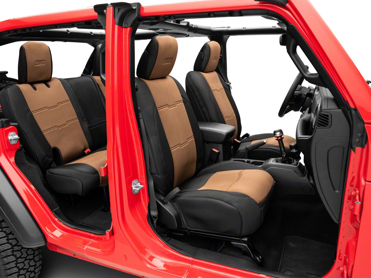 Smittybilt Jeep Wrangler GEN2 Neoprene Front and Rear Seat Covers