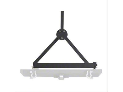 Smittybilt SRC Tire Carrier; Textured Black (76-06 Jeep CJ7, Wrangler YJ & TJ)