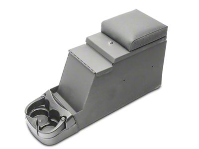 Smittybilt Security Stereo Floor Console; Black Denim (76-95 Jeep CJ5, CJ7 & Wrangler YJ)