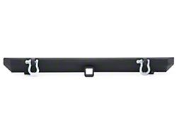 Smittybilt SRC Rear Bumper with D-Rings; Textured Black (76-06 Jeep CJ5, CJ7, Wrangler YJ & TJ)