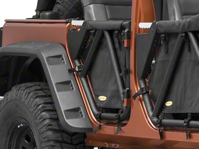 Smittybilt SRC Gen2 Rear Tubular Doors (07-18 Jeep Wrangler JK 4-Door)