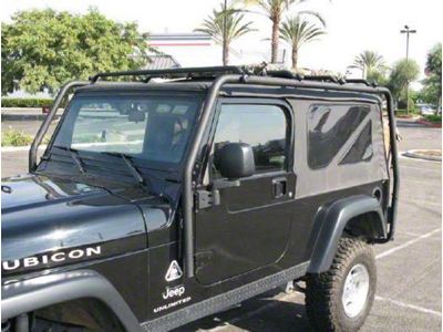 Smittybilt SRC Roof Rack; Textured Black (97-06 Jeep Wrangler TJ)