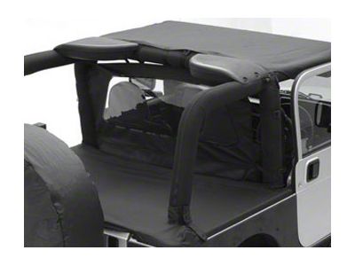 Smittybilt Outback Wind Breaker; Black Diamond (07-18 Jeep Wrangler JK 2-Door)