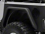 Smittybilt XRC Armor Tube Fenders with 3-Inch Flares; Rear; Textured Black (97-06 Jeep Wrangler TJ)
