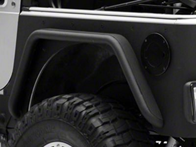 Smittybilt XRC Armor Tube Fenders with 3-Inch Flares; Textured Black (97-06 Jeep Wrangler TJ)