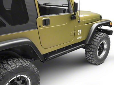 Smittybilt XRC Rock Sliders with Tube Step (97-06 Jeep Wrangler TJ, Excluding Unlimited)