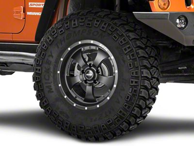 SOTA Off Road NOVAKANE Stealth Black Wheel; 17x9; -12mm Offset (07-18 Jeep Wrangler JK)