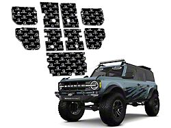 SoundSkins Pro Pre-Cut Sound Dampening Kit; Door and Floor (21-26 Bronco 2-Door)