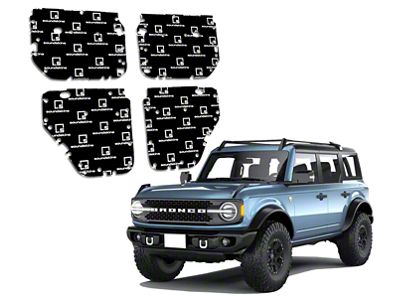 SoundSkins Pro Pre-Cut Sound Dampening Kit; Door and Floor (21-25 Bronco 4-Door)