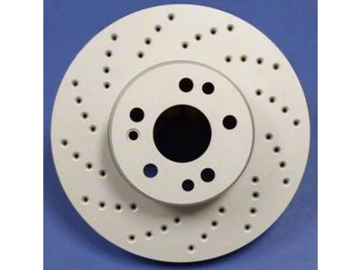 SP Performance Cross-Drilled 6-Lug Rotors with Gray ZRC Coating; Rear Pair (03-09 4Runner)