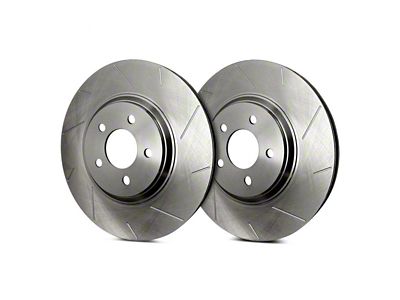SP Performance Slotted 6-Lug Rotors with Silver ZRC Coating; Rear Pair (21-25 Bronco, Excluding Raptor)