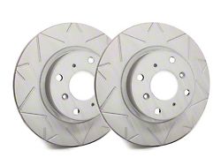 SP Performance Peak Series Slotted 5-Lug Rotors with Gray ZRC Coating; Rear Pair (21-26 Bronco Sport)
