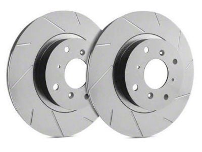 SP Performance Slotted 5-Lug Rotors with Gray ZRC Coating; Rear Pair (21-25 Bronco Sport)