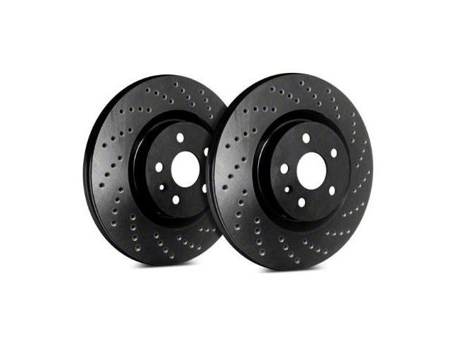C53 Router Rear SP Performance Jeep Cherokee Cross-Drilled 5-Lug Rotors with Black ZRC ...