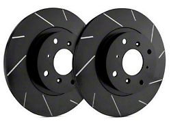 SP Performance Slotted Rotors with Black ZRC Coating; Front Pair (84-89 Jeep Cherokee XJ)