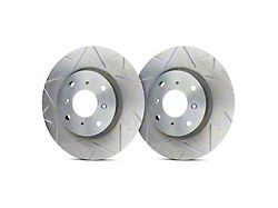SP Performance Peak Series Slotted Rotors with Silver Zinc Plating; Front Pair (20-25 Jeep Gladiator JT)