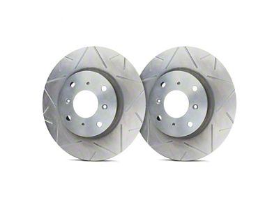 SP Performance Peak Series Slotted Rotors with Silver Zinc Plating; Front Pair (20-25 Jeep Gladiator JT)