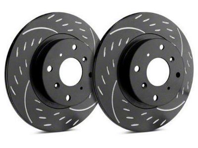SP Performance Diamond Slot Rotors with Black ZRC Coating; Front Pair (11-21 Jeep Grand Cherokee WK2 w/ Vented Rear Rotors, Excluding SRT, SRT8 & Trackhawk)