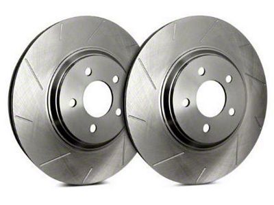 SP Performance Slotted Rotors with Silver ZRC Coating; Front Pair (99-04 Jeep Grand Cherokee WJ)