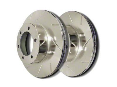SP Performance Slotted Rotors with Silver ZRC Coating; Rear Pair (99-04 Jeep Grand Cherokee WJ)