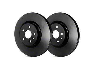 SP Performance Premium Rotors with Black ZRC Coating; Rear Pair (18-25 Jeep Wrangler JL w/ 342mm Solid Rear Rotors)
