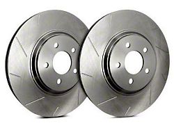 SP Performance Slotted 6-Lug Rotors with Silver ZRC Coating; Front Pair (05-23 Tacoma)