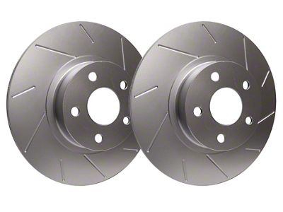 SP Performance Slotted 6-Lug Rotors with Silver ZRC Coating; Front Pair (3/05-07 Titan)