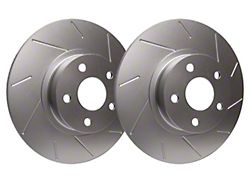 SP Performance Slotted 6-Lug Rotors with Silver ZRC Coating; Rear Pair (04-15 Titan)