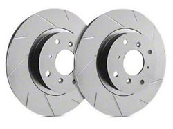 SP Performance Slotted 6-Lug Rotors with Gray ZRC Coating; Front Pair (16-17 Titan XD)