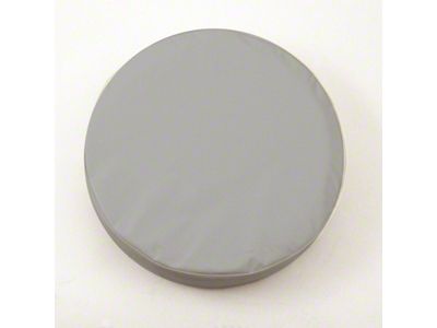 Spare Tire Cover; Solid Gray (66-18 Jeep CJ5, CJ7, Wrangler YJ, TJ & JK)