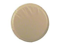 Spare Tire Cover; Solid Tan (66-18 Jeep CJ5, CJ7, Wrangler YJ, TJ & JK)