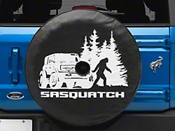 Sasquatch or Bigfoot Spare Tire Cover; Black (21-25 Bronco)