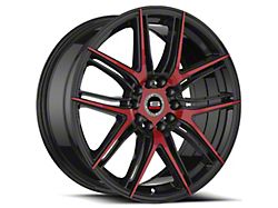 Spec-1 SP-56 Gloss Black and Red Machined 5-Lug Wheel; 17x7.5; 42mm Offset (21-25 Bronco Sport)