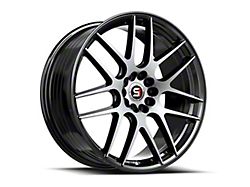 Spec-1 SP-65 Gloss Black and Machined 5-Lug Wheel; 17x8; 42mm Offset (21-25 Bronco Sport)