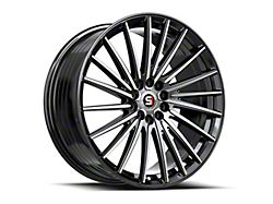 Spec-1 SP-68 Gloss Black and Machined 5-Lug Wheel; 17x7.5; 42mm Offset (21-25 Bronco Sport)