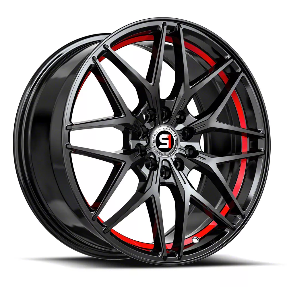 Spec-1 Jeep Cherokee SP-69 Gloss Black and Red Undercut Spec-1 Jeep Cherokee SP-69 Gloss Black and Red Undercut