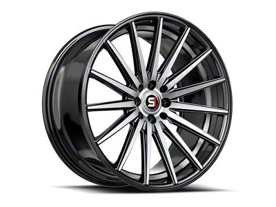 Spec-1 SP-69 Gloss Black Machined and Undercut Wheel; 18x8; 38mm Offset (14-23 Jeep Cherokee KL)