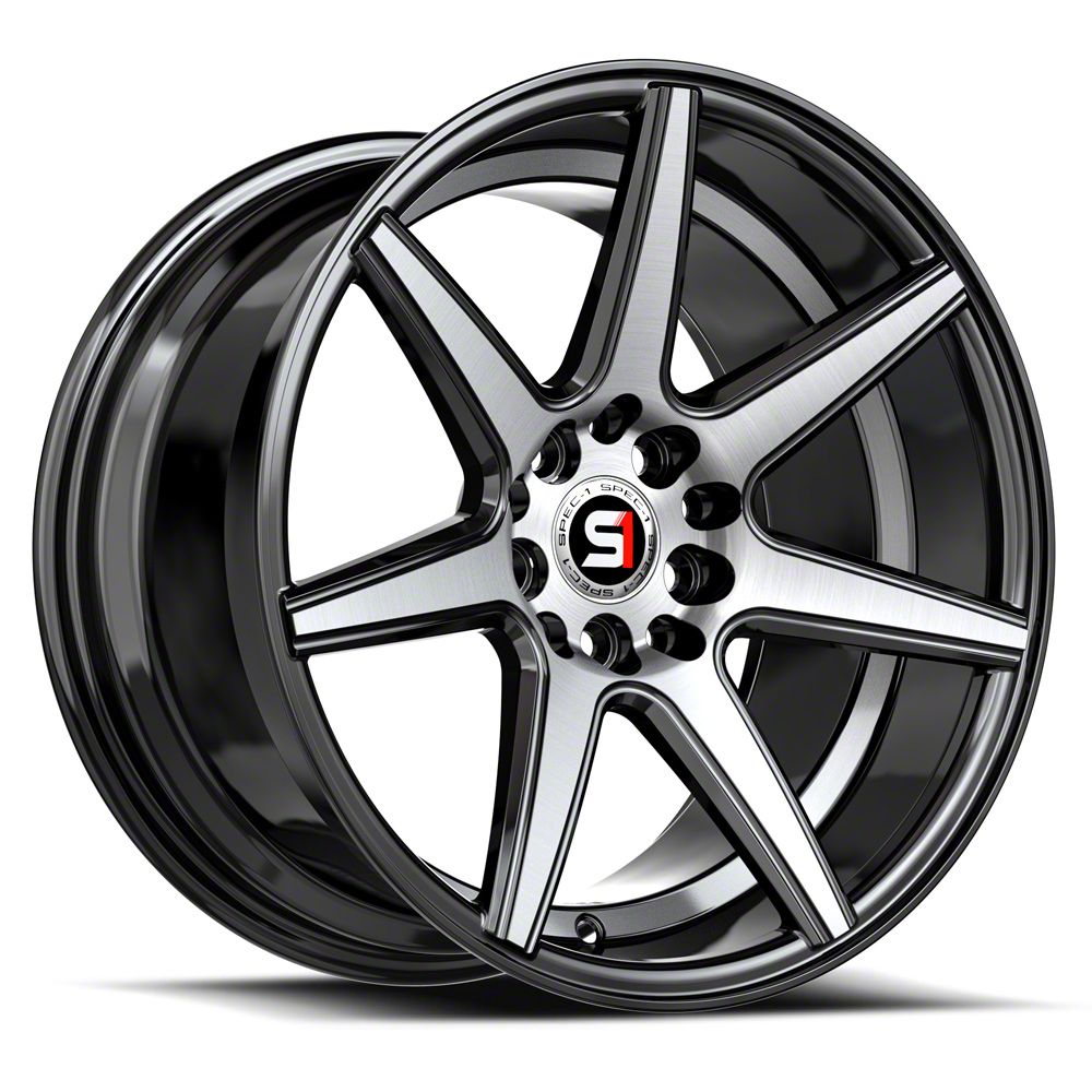 Spec-1 Jeep Grand Cherokee SP-73 Gloss Black Machined and Spec-1 Jeep Grand Cherokee SP-73 Gloss Black Machined and