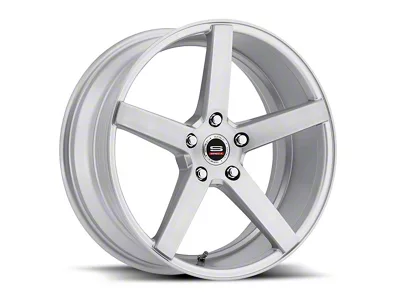 Spec-1 SP-36 Silver and Brushed Wheel; 18x8; 38mm Offset (97-06 Jeep Wrangler TJ)