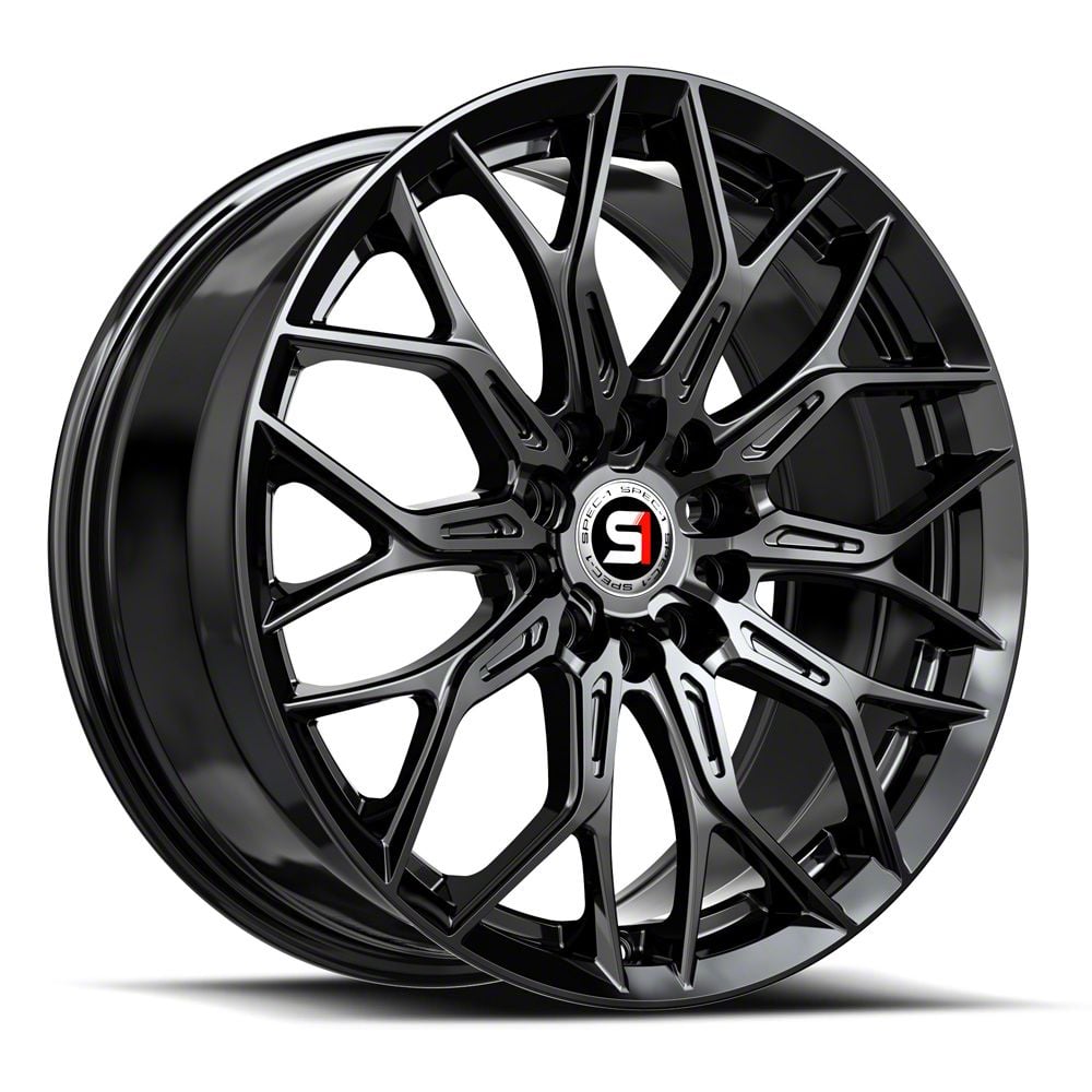 Spec-1 Jeep Wrangler SP-56 Gloss Black and Red Machined