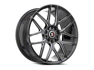 Spec-1 SP-78 Gloss Black and Milled Wheel; 18x8; 35mm Offset (97-06 Jeep Wrangler TJ)