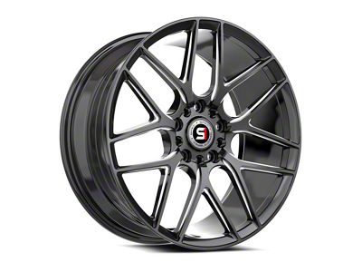 Spec-1 SP-78 Gloss Black and Milled Wheel; 18x8; 35mm Offset (97-06 Jeep Wrangler TJ)