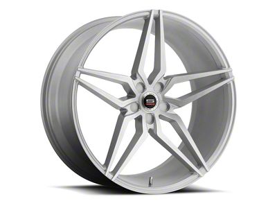 Spec-1 SPM-81 Silver and Brushed Wheel; 20x9; 38mm Offset (97-06 Jeep Wrangler TJ)